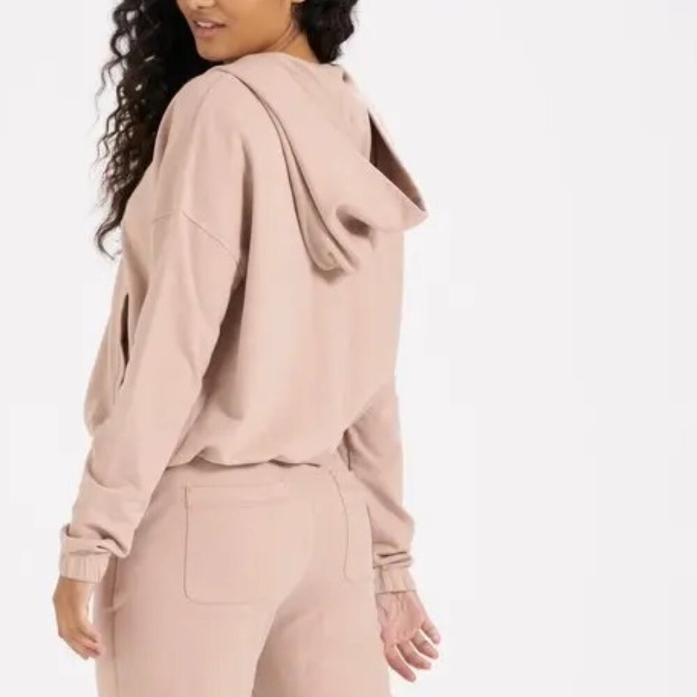 Vuori Laguna Zip Hoodie Sweatshirt Dogwood Pink Women’s Small